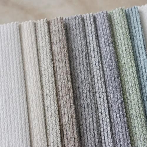 Embossed Texture Fire Resistant Full Blackout Curtain Upholstery Fabric