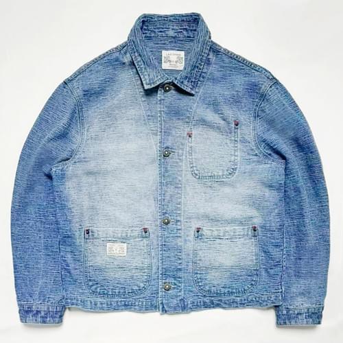 ZEN INDUSTRY INDIGO DENIIM 3 POCKET JACKET - LIGTH BLUE