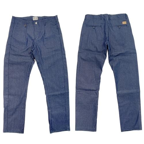 ZEN INDUSTRY STRIPE INDIGO CLASSIC CHINO - RAW
