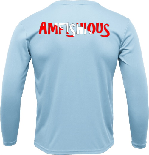 AMFISHIOUS - UPF 50 - Men's - Long Sleeve - Ice Blue - Diver Down