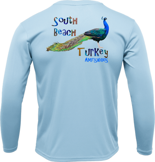 AMFISHIOUS - UPF 50 - Men's - Long Sleeve - Ice Blue - South Beach Turkey