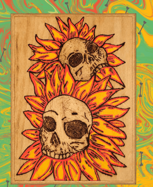 Deadly Bloom-(Sunflower Skulls)