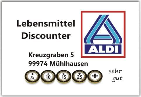 ALDI Nord - Lebensmittel Discounter/ Kreuzgraben 5/ 99974 Mühlhausen