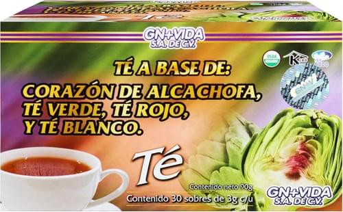GN+VIDA - Té Corazón de Alcachofa c/30 sobres con Corazón de Alcachofa.