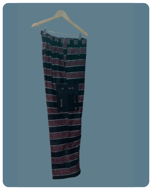 Midnight Stripe Utility Trousers