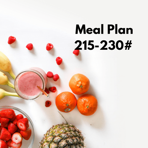Meal Plan 215-230#