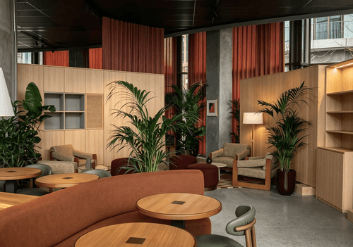 Multi-functional Casual Dining Space in Earth Tones