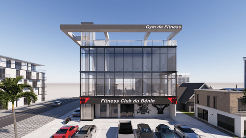Fitness Club du Bénin | Industrial Glass Gym Building Design