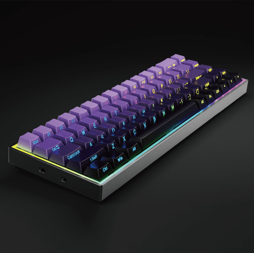 68Keys Hot‑Swappable Mechanical Keyboard, PBT Gradient Side‑Print Keycaps, RGB Wired Gaming Keyboard
