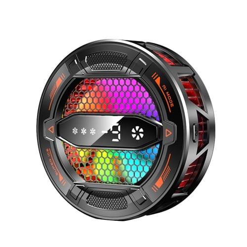 35W Magnetic Clip‑On Semiconductor Phone Cooler, RGB 3‑Speed Fan for Gaming Live