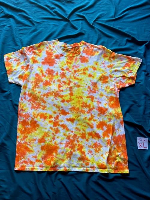 Solar Burst Crunch Tie Dye Pattern