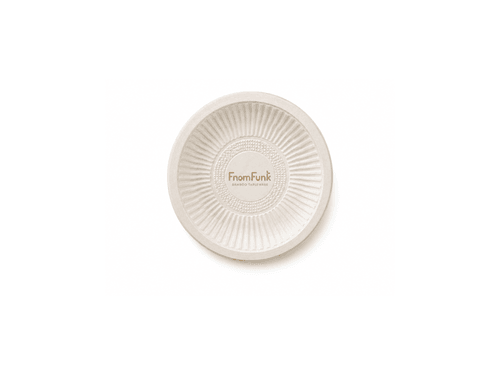 6‑12 Inch White Textured‑Edge Biodegradable Disposable Plates