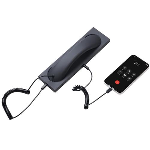 3286 USB Type-C Retro Phone Handset with Base Black