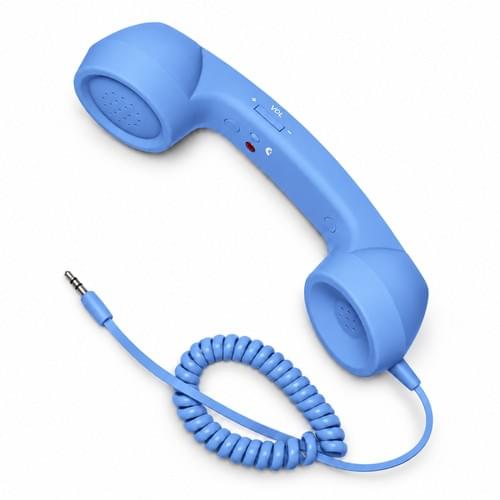 569 3.5mm Retro Phone Handset Blue