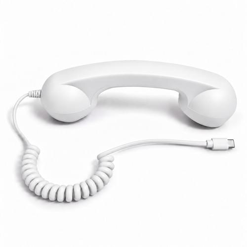 210 USB Type-C Retro Phone Handset White