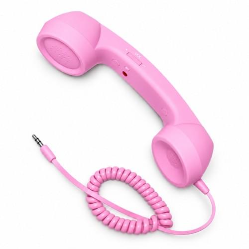 569 3.5mm Retro Phone Handset Orchid Pink