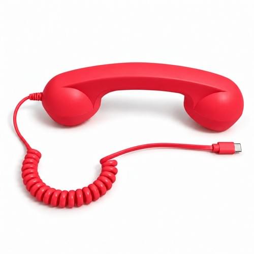 210 USB Type-C Retro Phone Handset Red