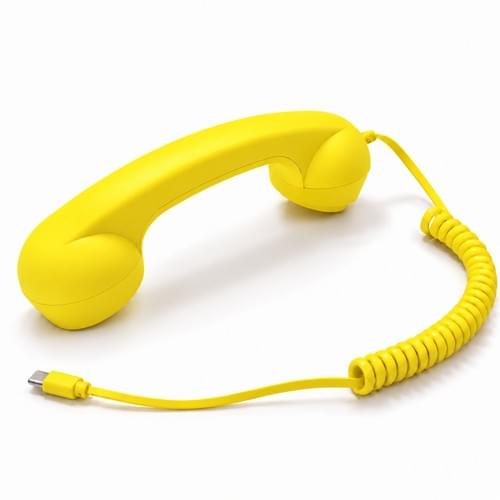 210 USB Type-C Retro Phone Handset Yellow