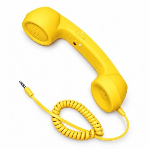 569 3.5mm Retro Phone Handset Yellow