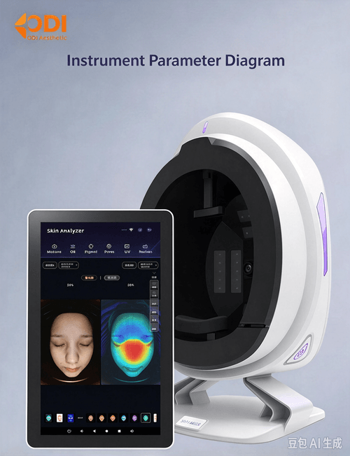 8 Spectral AI Skin Analyzer Machine 36 Megapixel Facial Skin Detector 15.6 Inch HD Screen Skin Analy