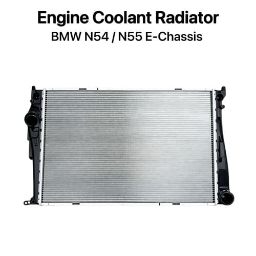 Engine Coolant Radiator for BMW N54 N55 | Fits E82 E88 E90 E92 E93 E84 E89 | OE 17117547059