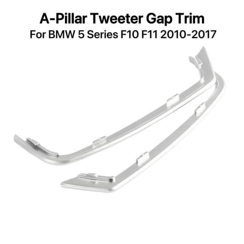 Pearl Chrome A-Pillar Tweeter Gap Trim Strip for BMW 5 Series F10 F11 2010-2017 Interior Speaker