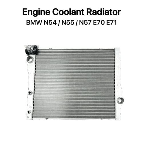 Engine Coolant Radiator for BMW N54 N55 N57 | Fits X5 E70 X6 E71 | OE 17117533472