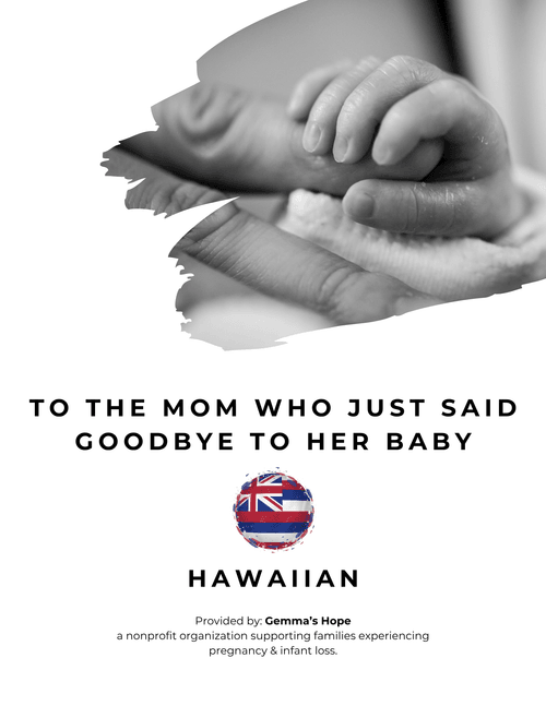 HAWAIIAN Bereavement Resources + Support for Families | Digital Download, Ready to Print