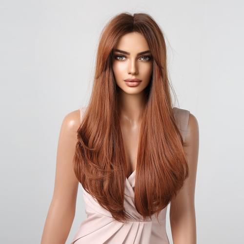 30 Inch Brown Lace Front Wig