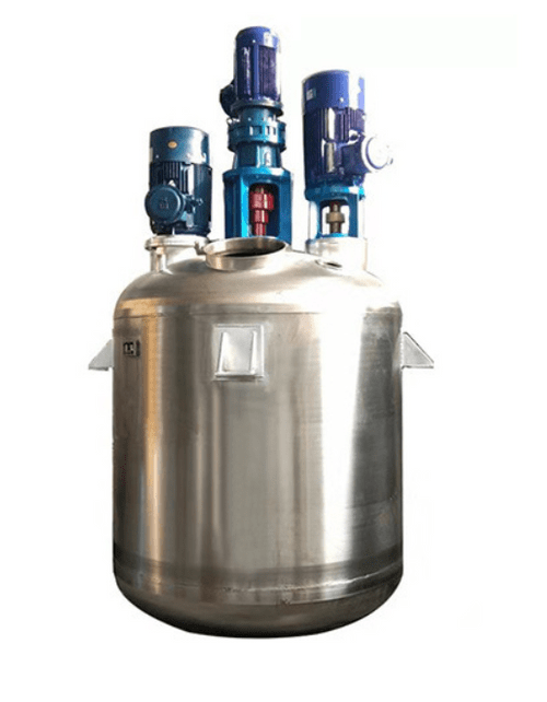 Three shafts mixing reactor