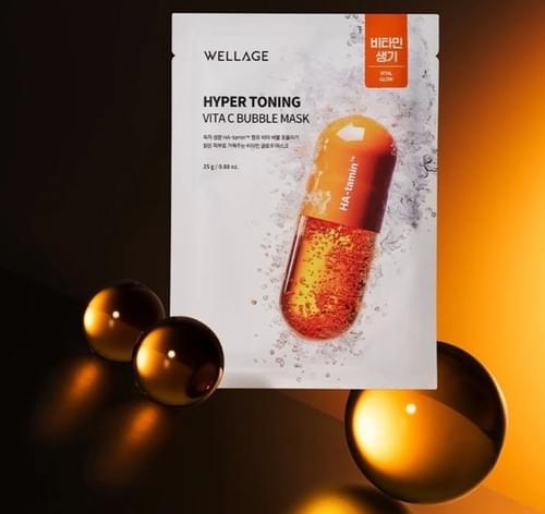 2026 Wellage 美白氣泡面膜