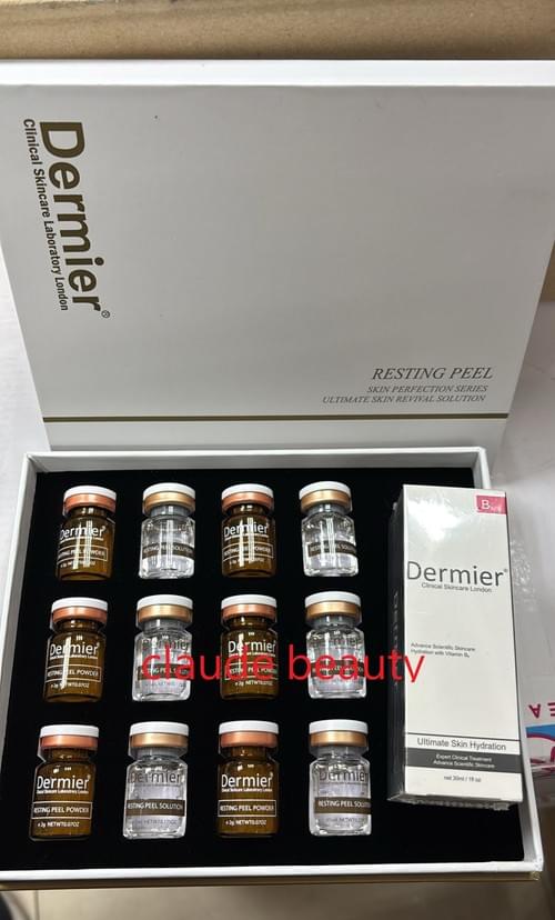 買5盒包順豐運費,2025 10月最新包裝 Dermier海藻矽針煥膚療程6SETS+水分精華30ml