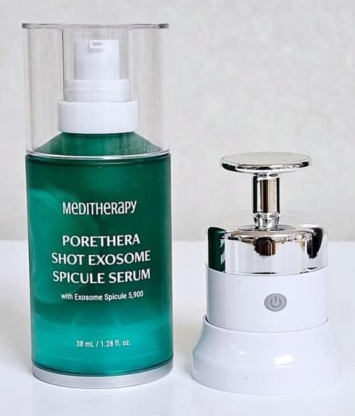 MEDITHERAPY 家居收毛孔護理組合 微毛孔藻針緊緻精華38ml +微毛孔藻針精華導入美容儀