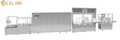 Vial Bottle Washing Drying Filling Stoppering Capping Labeling Production Line