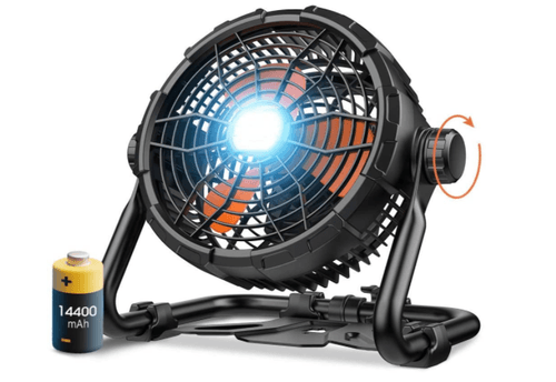 2 in 1 Portable fan + Rechargeable LED light