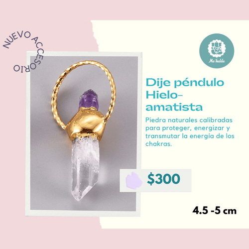 Dije Péndulo Amatista/Hielo