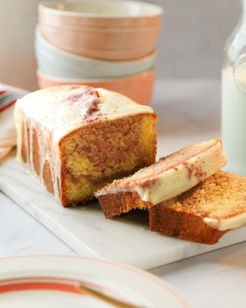 覆盆莓白巧克力磅蛋糕/旅行蛋糕-整模 White Chocolate Raspberry Pound Cake (Gâteau de Voyage) 【低溫宅配】