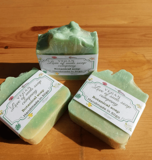 Fresh ginger & green tea soap.