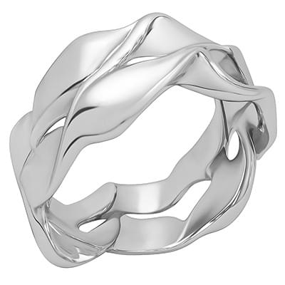 2 sínes csavart,hullámos gyűrű