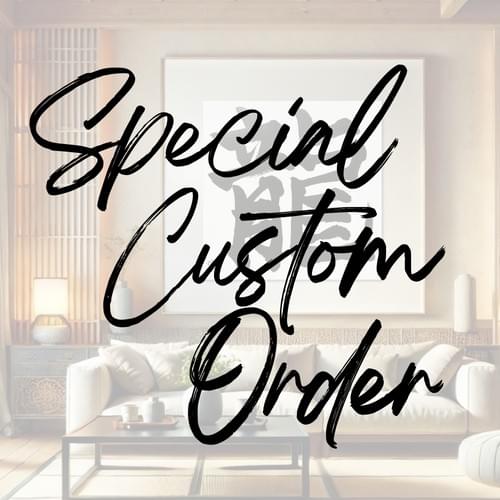Custom Japanese Calligraphy Art - Special order 4-Piece Set
