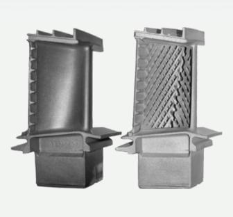 Lost wax vacuum casting precision casting superalloy turbine blade and guide vane used for turbojet
