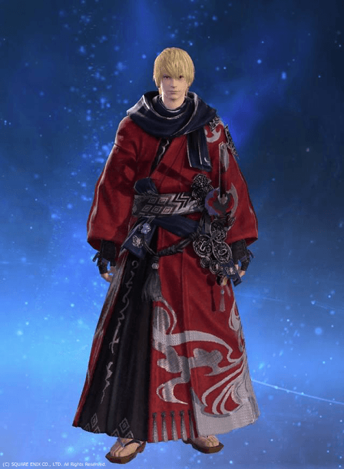 Final Fantasy 14 FFXIV Myochin Haori Cosplay Costume