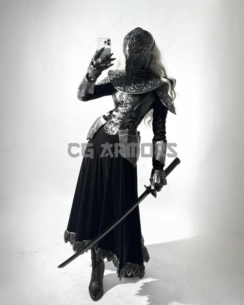 Dark Souls Yuria Cosplay Armor Set with Helmet and Costume