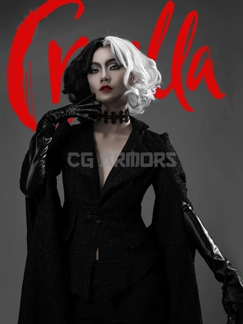 Disney 101 Dalmatians Cruella De Vil Cosplay Costume