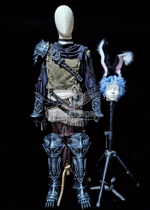 Final Fantasy XIV Male Viera Cosplay Costume and Armor