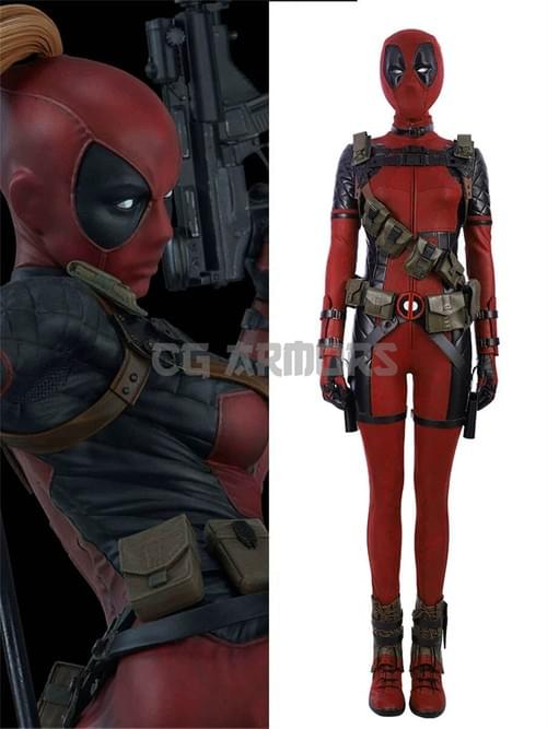 Marvel Deadpool Wade Wilson Female Cosplay Costume