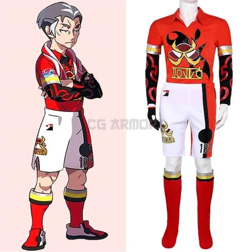 Pokemom Sword And Shield Kabu Grey Cosplay Costume