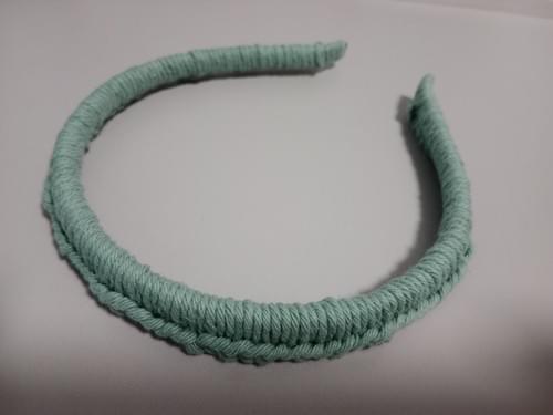 PRE ORDER- Crochet hairband in Light Green Hue