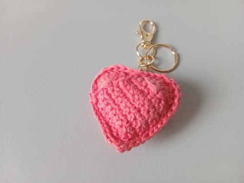 Heartest crochet in orange hue