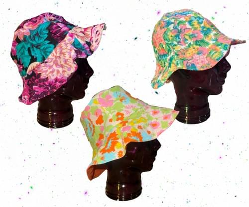 Reversible Flower Sun Hats Whimsy Wear Eclectic Hat